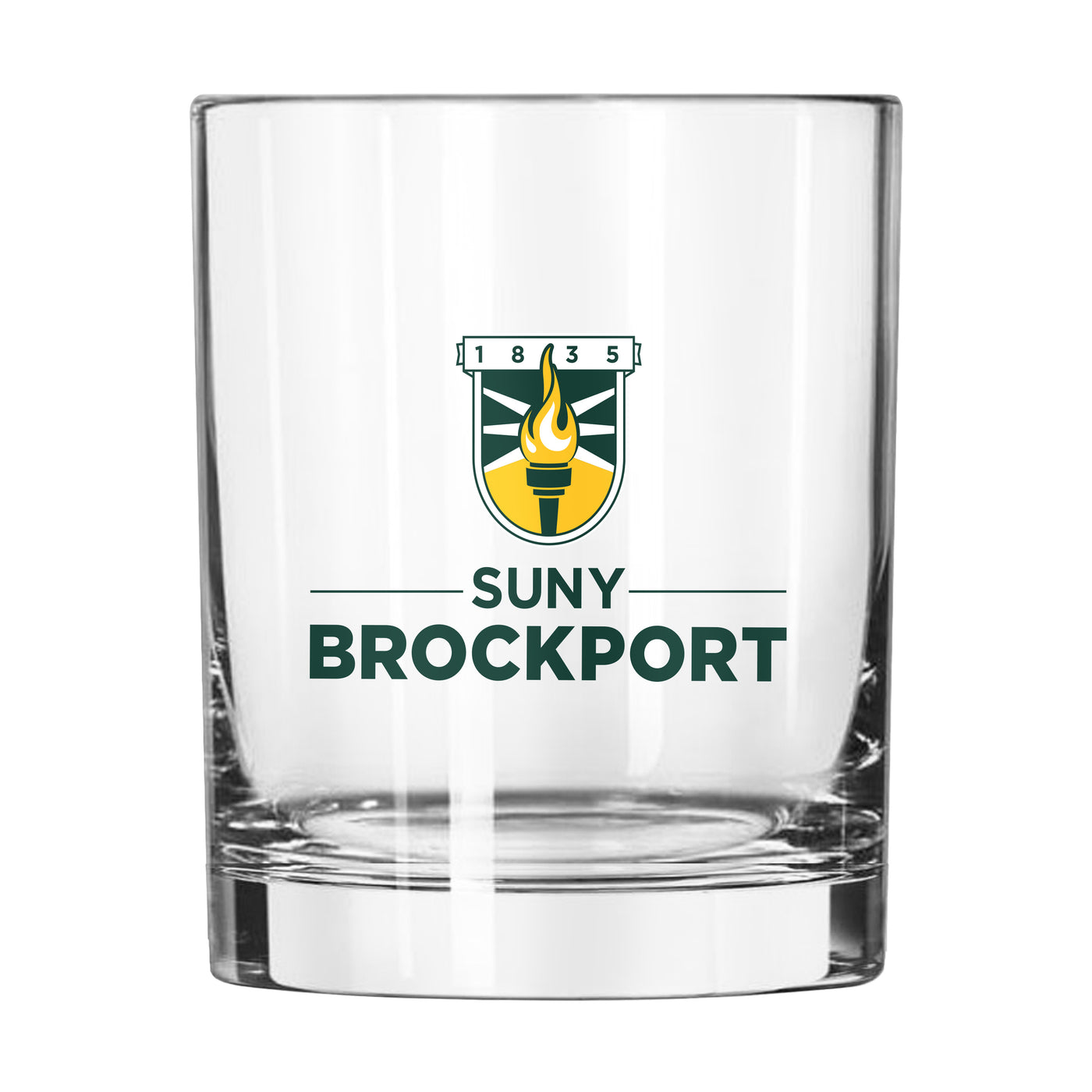 Brockport 14oz Logo Rocks Glass