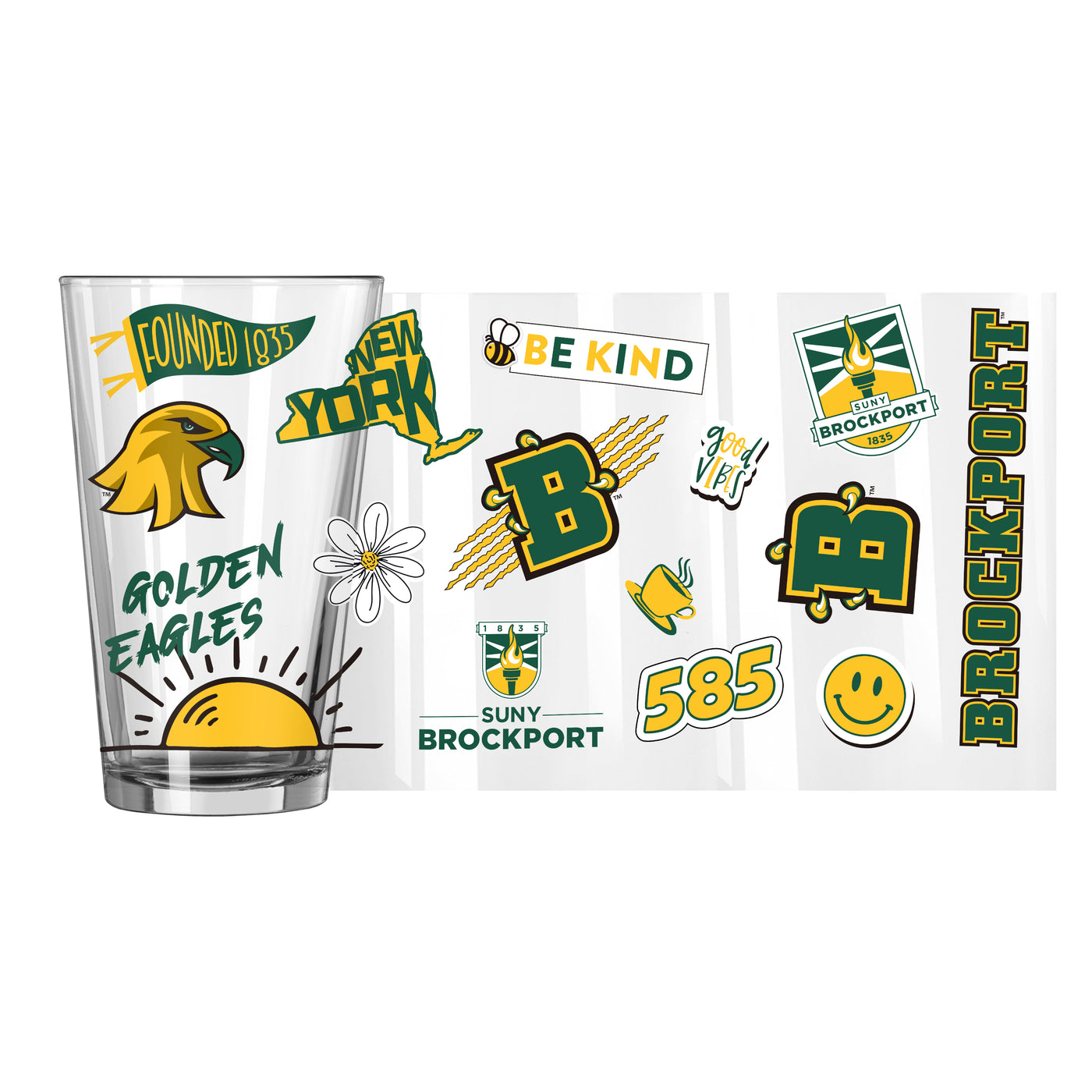 Brockport 16oz Native Pint Glass