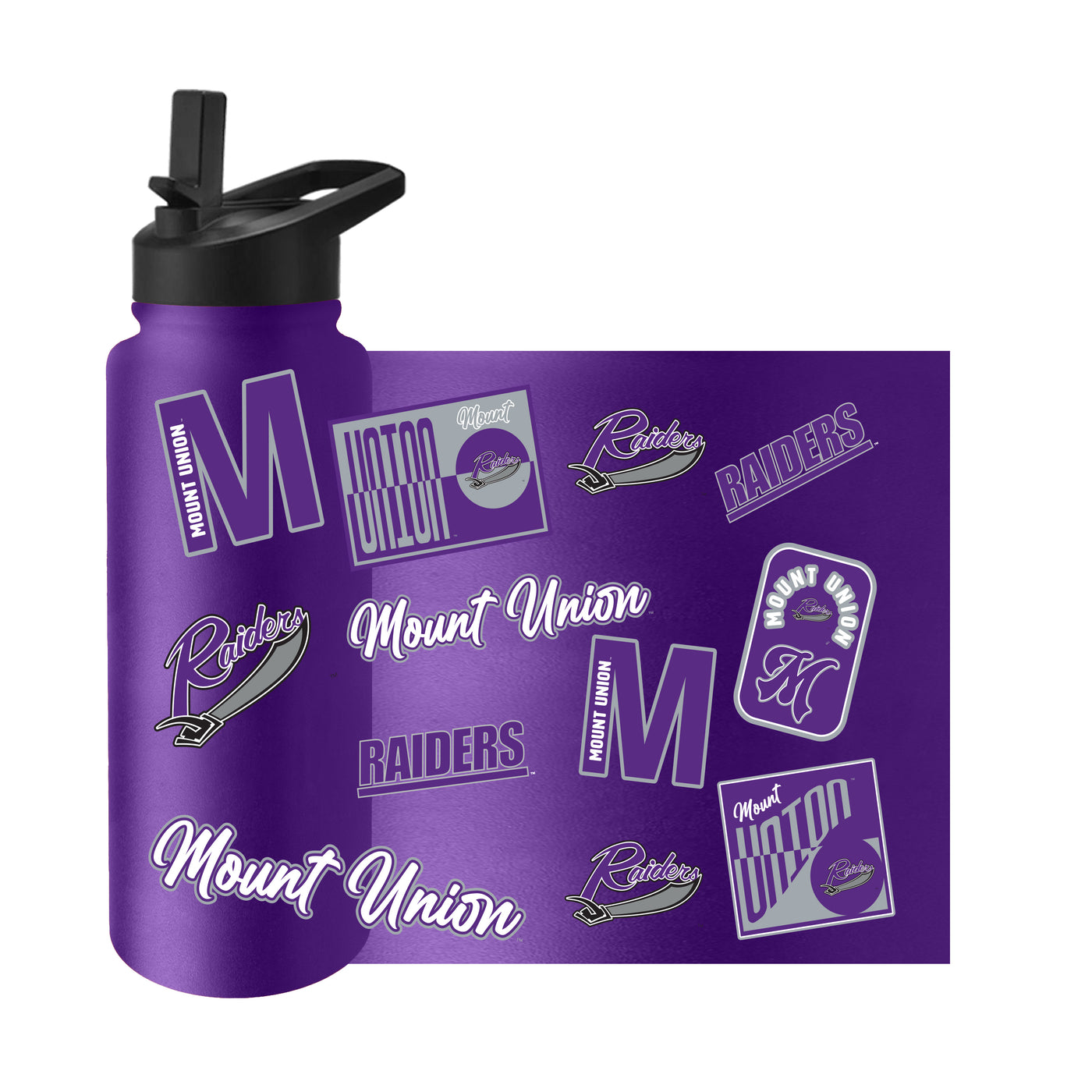 Mount Union 34oz Dreamweave Quencher Bottle