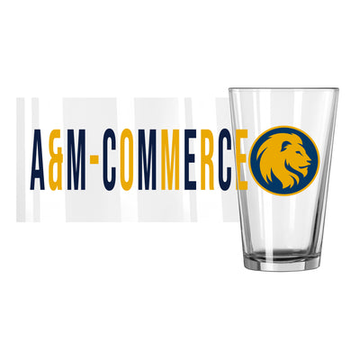 Texas A&M University Commerce 16oz Overtime Pint Glass