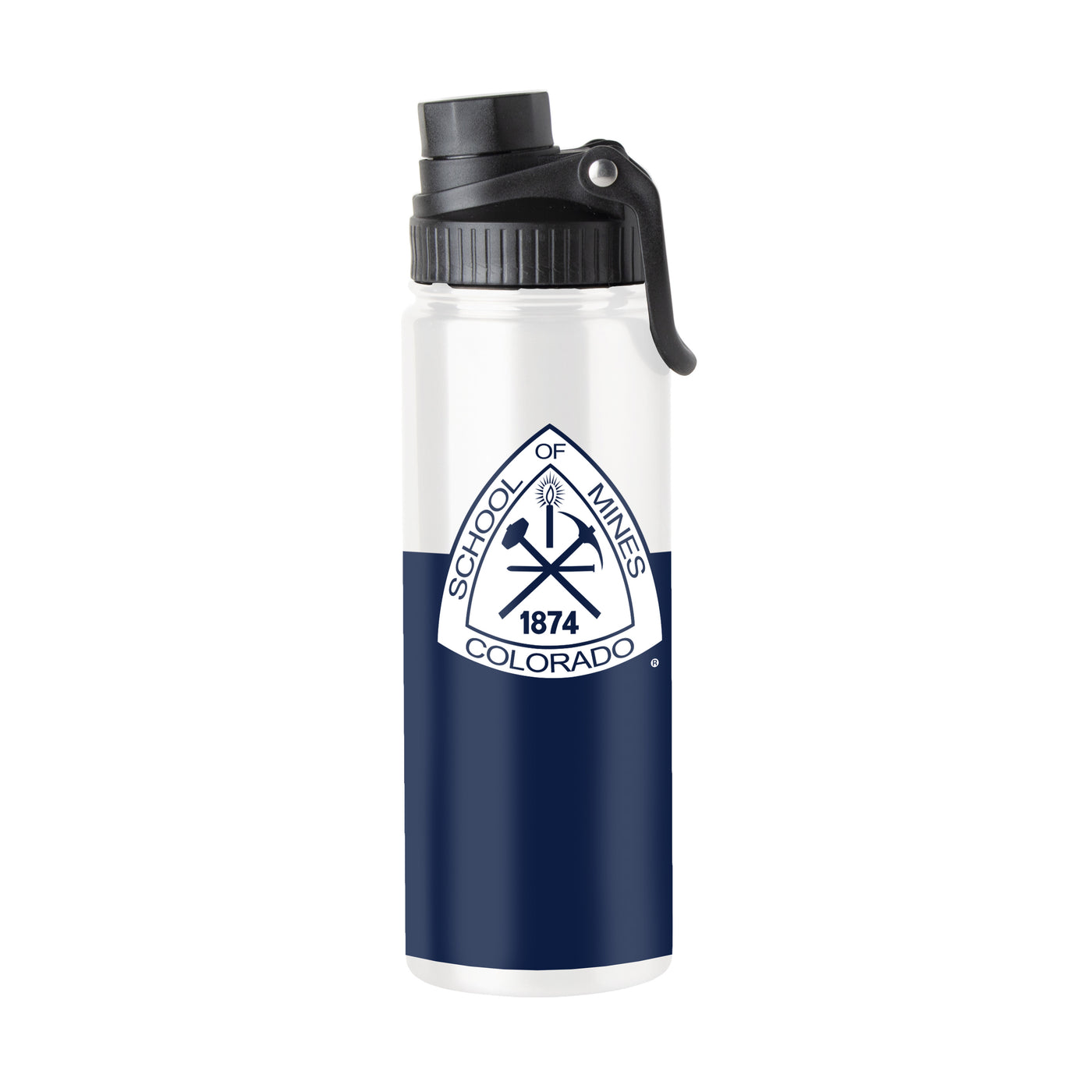 Colorado School of Mines 21oz Colorblock Twist Top Water Bottle