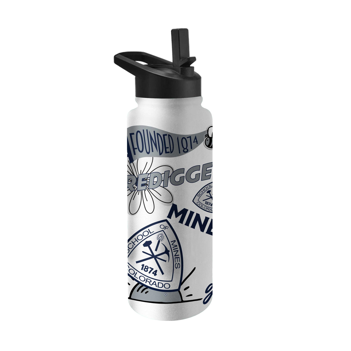 Colorado School of Mines 34oz Native Quencher Bottle