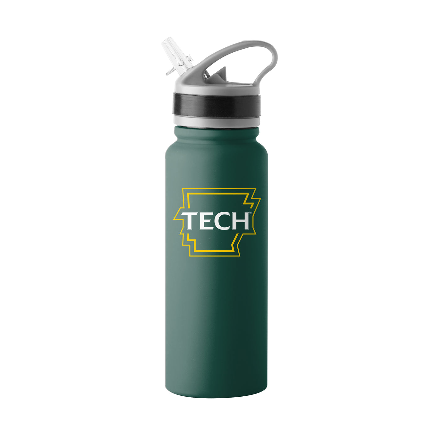 Arkansas Tech 25oz Logo Stainless Single Wall Flip Top Bottle