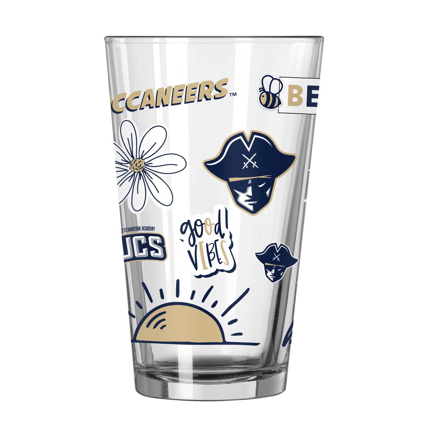 Mass Maritime Academy 16oz Native Pint Glass