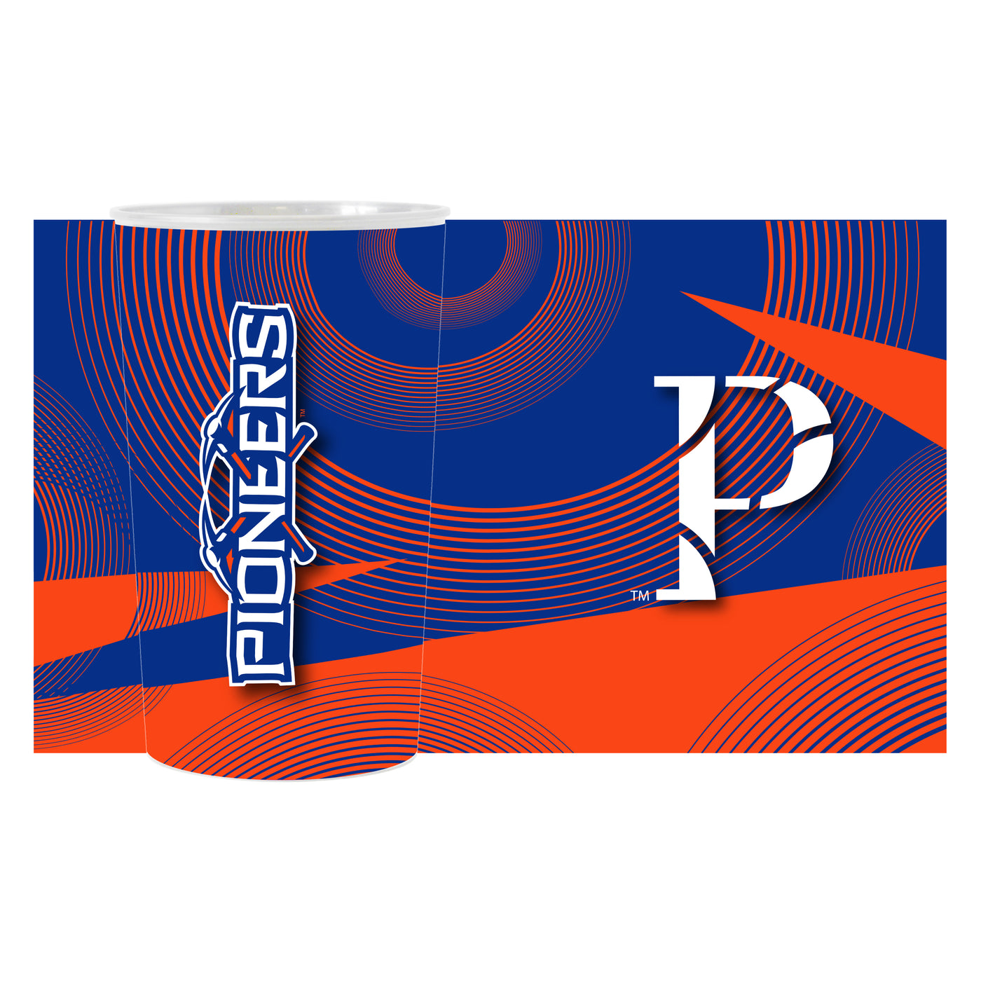 Wisconsin-Platteville Geometric Hardwall Cup 4 Pack