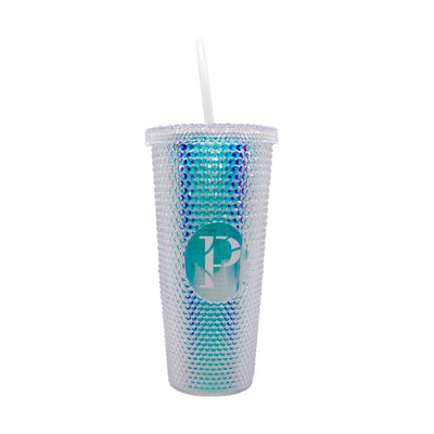 Wisconsin Platteville 24oz Iridescent Studded Tumbler - Logo Brands