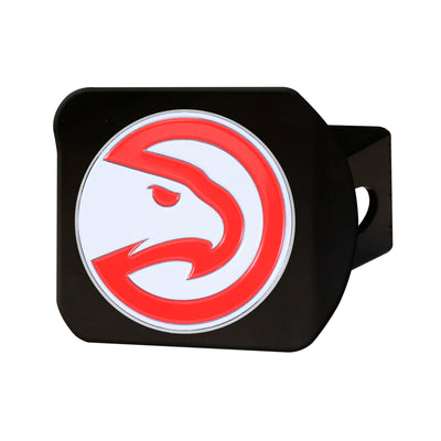NBA - Atlanta Hawks Color on Black Hitch Cover