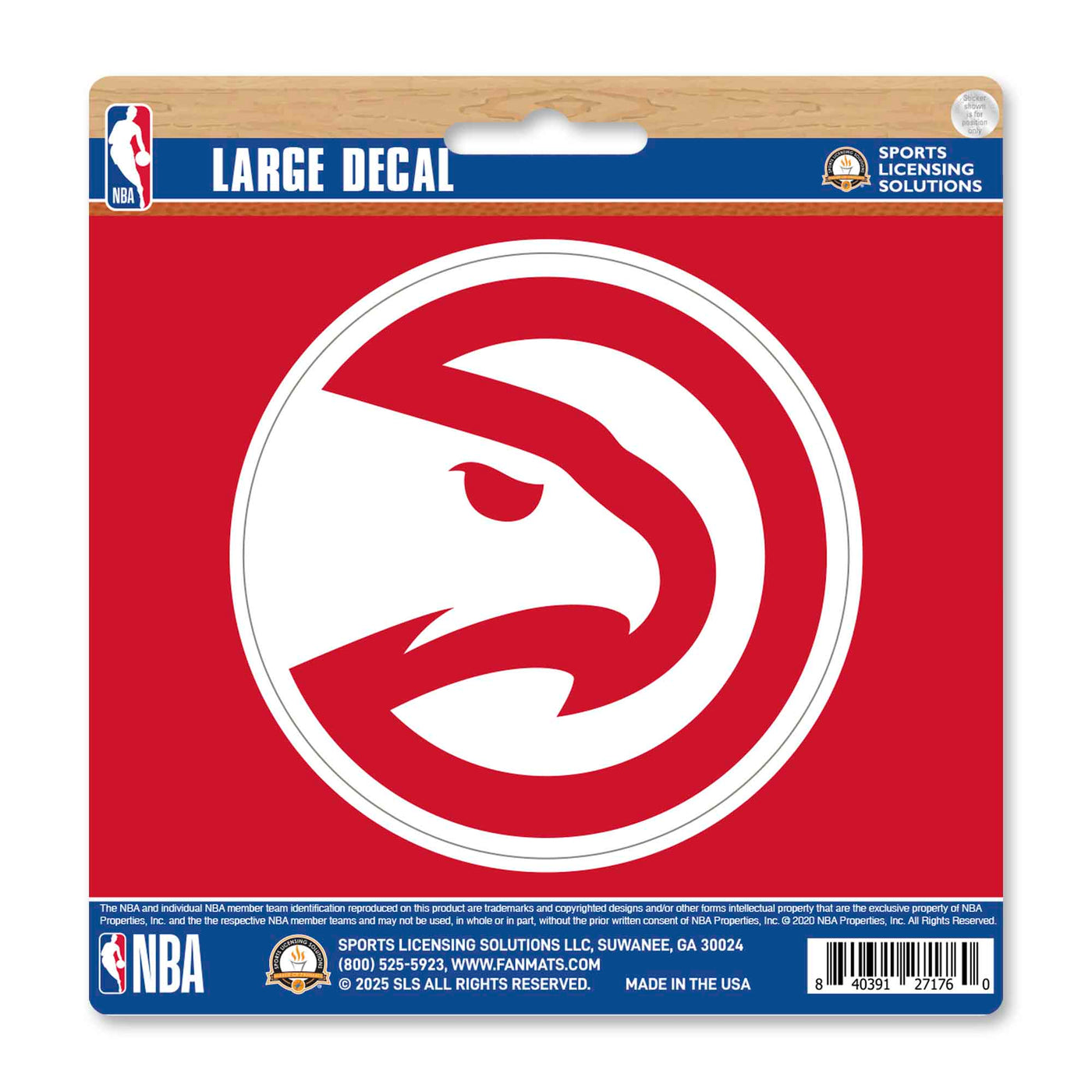 NBA - Atlanta Hawks Large Decal