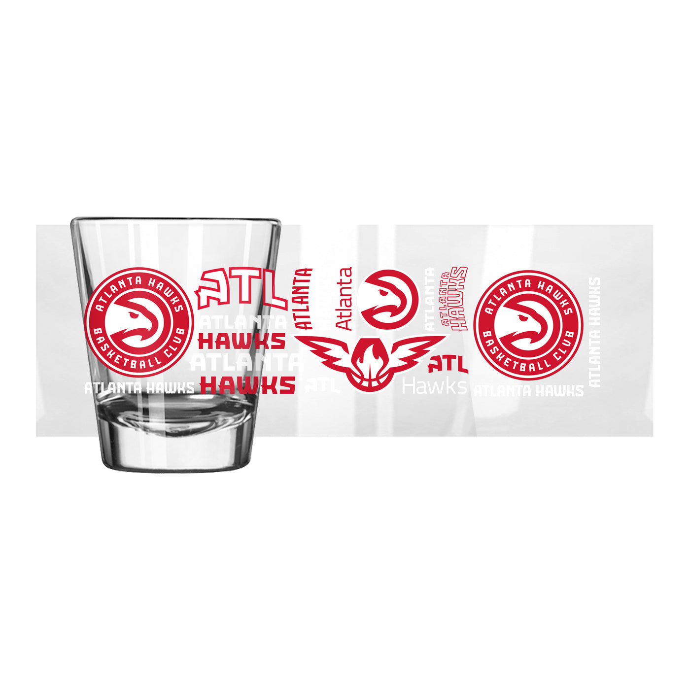 Atlanta Hawks 2oz Spirit Shot Glass