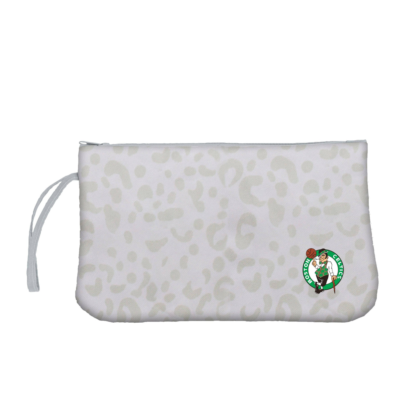 Boston Celtics Leopard Print Wristlet