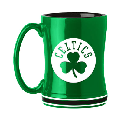 Boston Celtics 14oz Relief Mug - Logo Brands