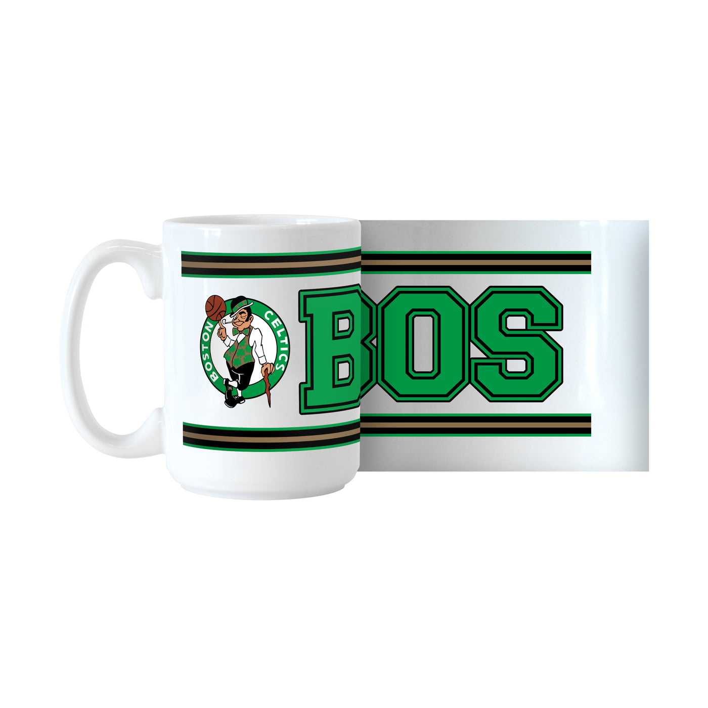 Boston Celtics 15oz Overtime Stripe Sublimated Mug