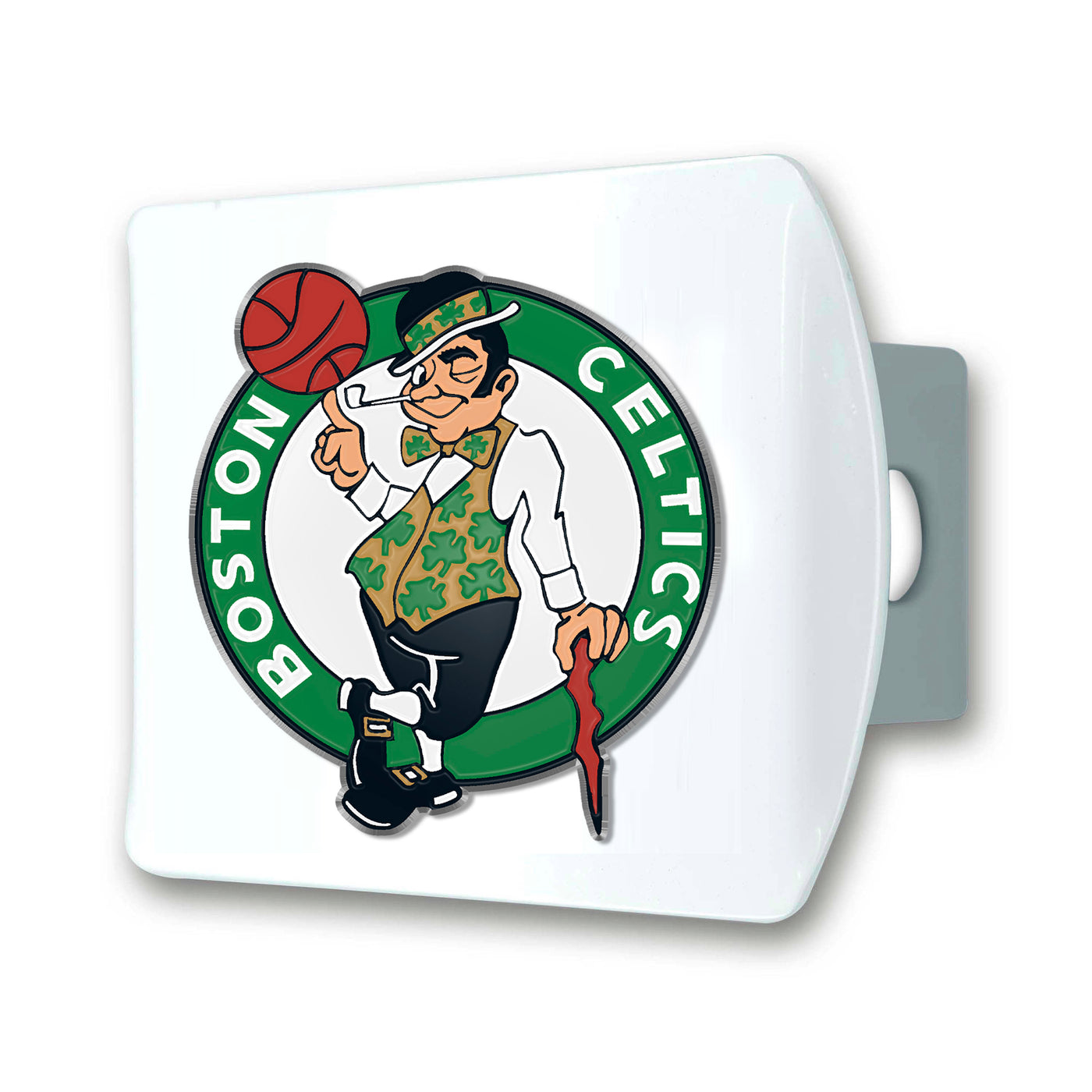 NBA - Boston Celtics Color on White Hitch Cover