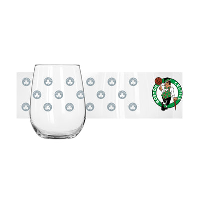 Boston Celtics 16oz Satin Etch Curved Beverage Glass