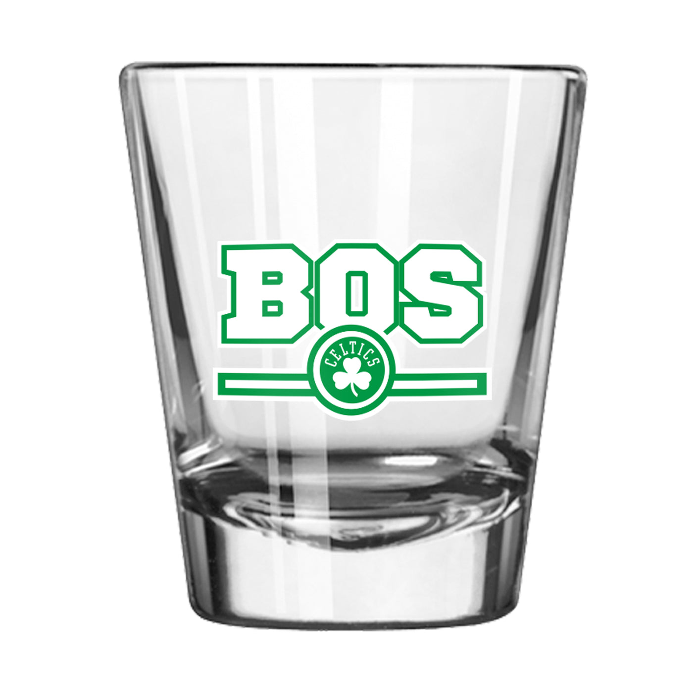 Boston Celtics 2oz Letterman Shot Glass
