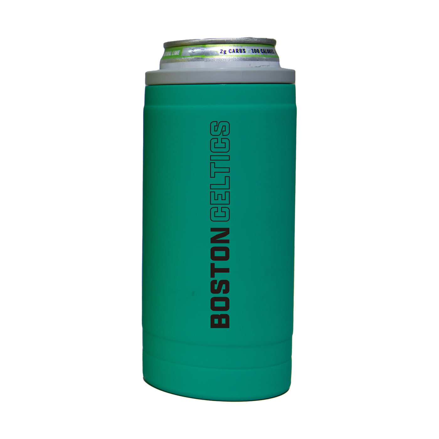 Boston Celtics 12oz Optic Stacked Soft Touch Slim Coolie