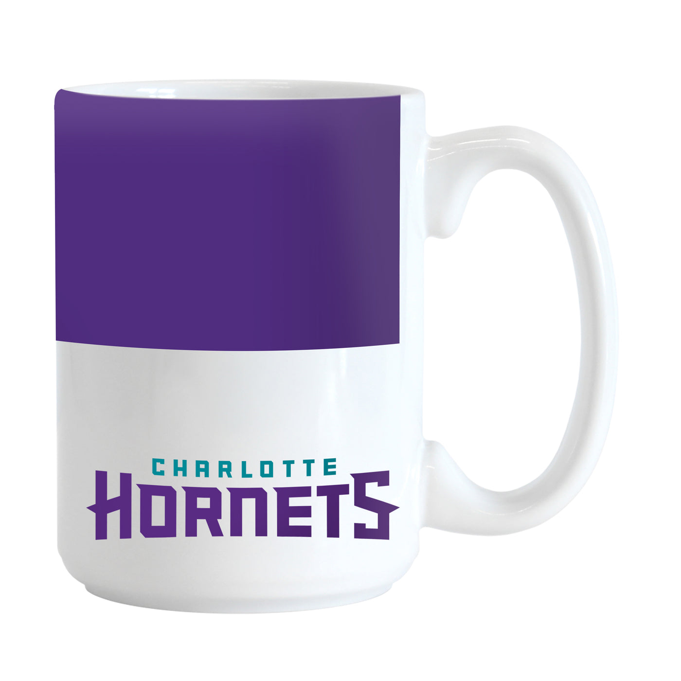 Charlotte Hornets Color Block 15 oz Sublimated Mug
