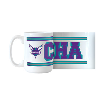 Charlotte Hornets 15oz Overtime Stripe Sublimated Mug