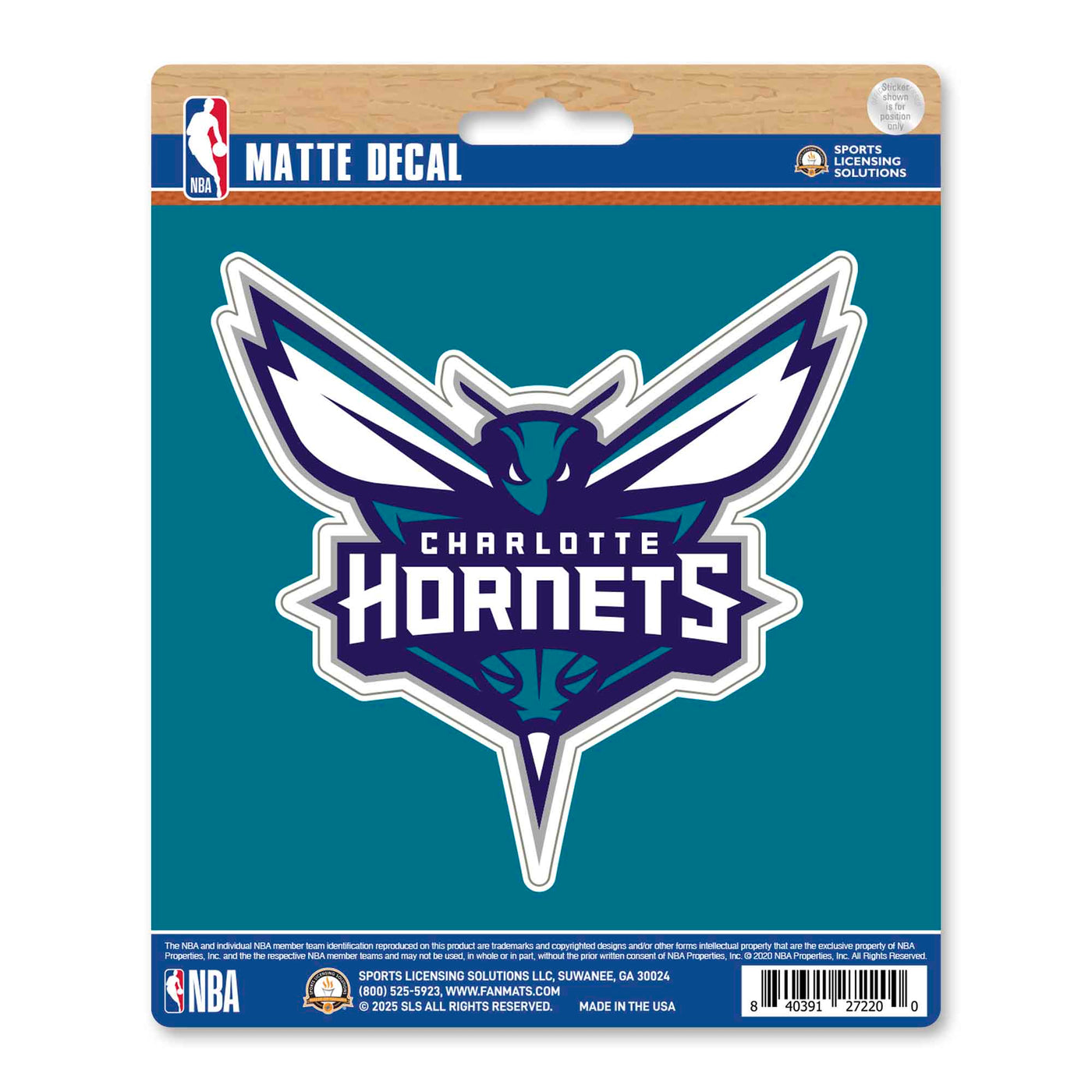 NBA - Charlotte Hornets Matte Decal