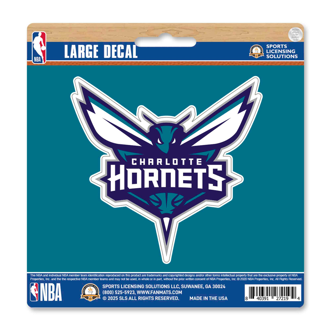 NBA - Charlotte Hornets Large Decal