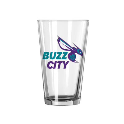 Charlotte Hornets 16oz Slogan Pint Glass - Logo Brands