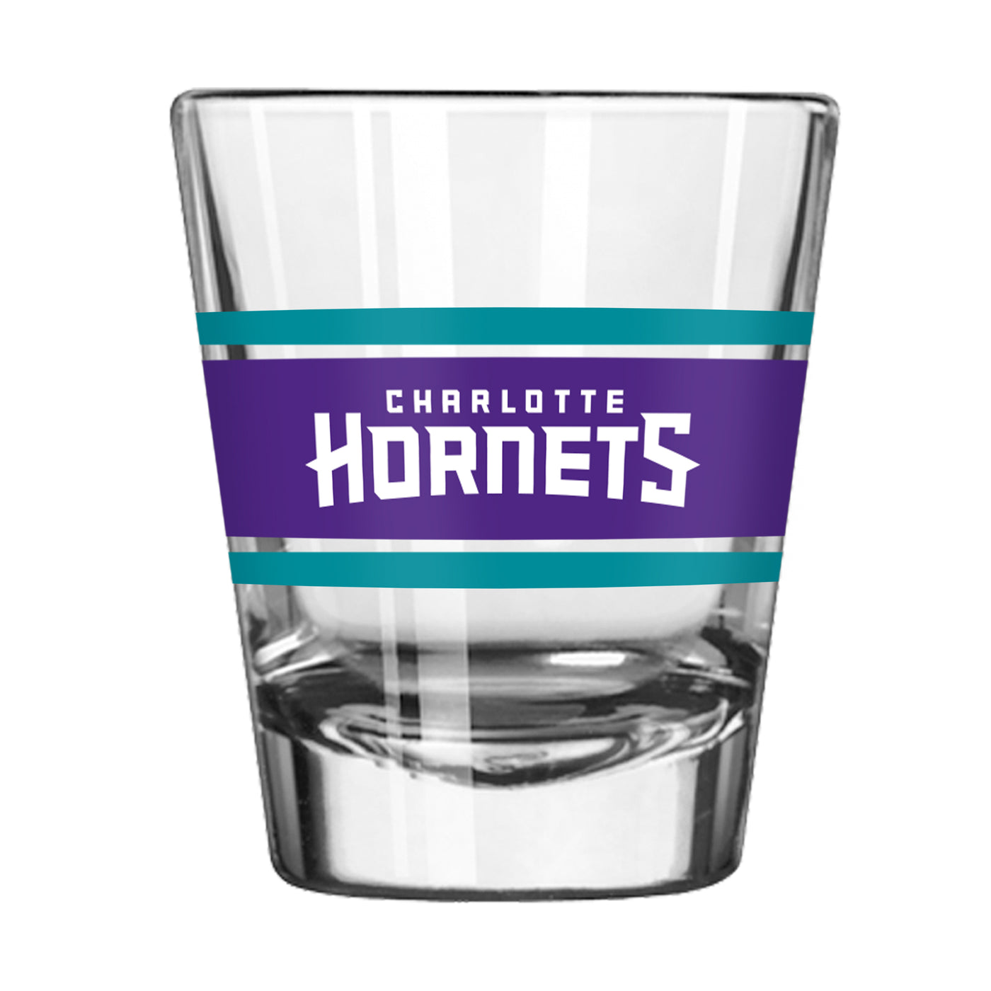 Charlotte Hornets 2oz Stripe Shot Glass