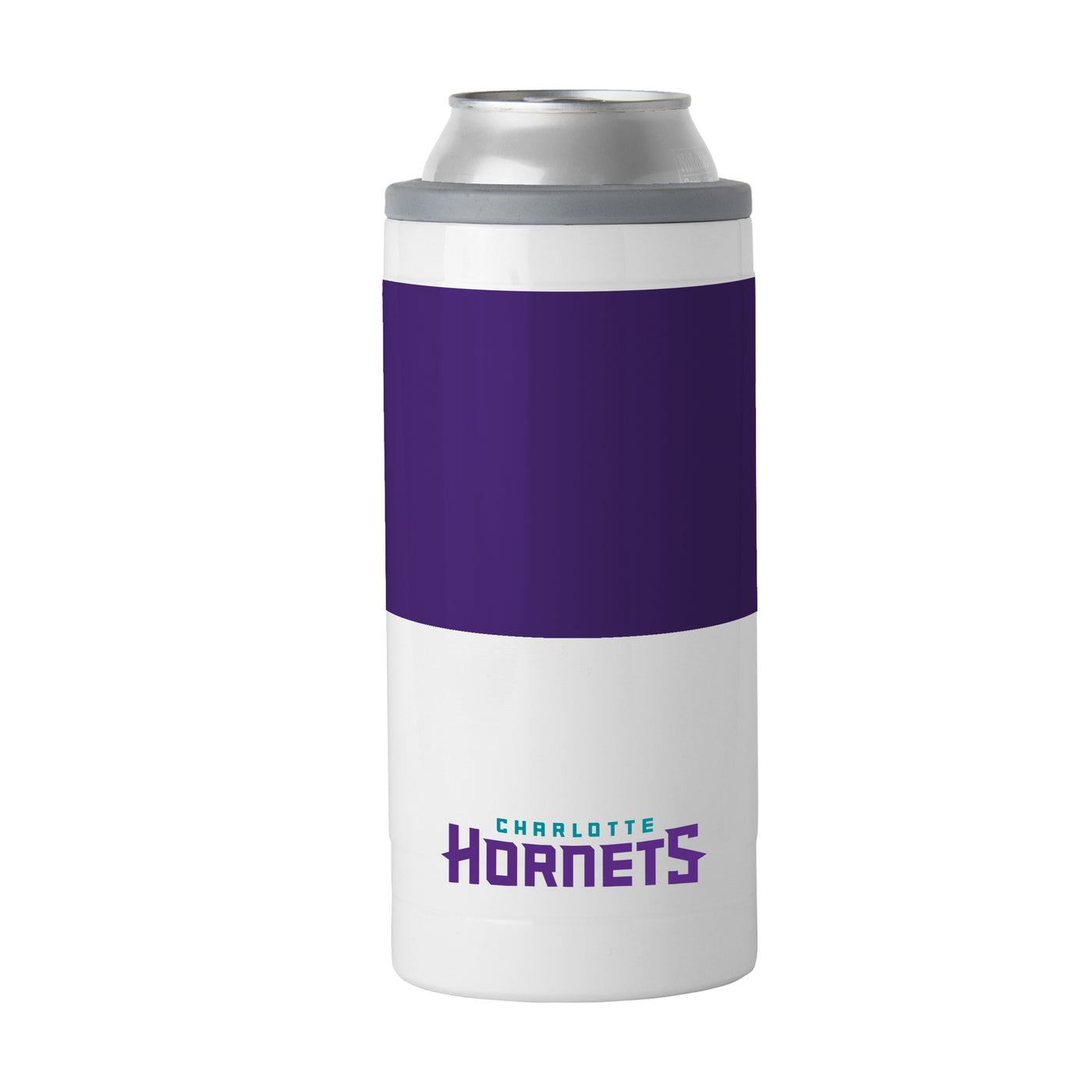 Charlotte Hornets 12oz Colorblock Slim Can Coolie