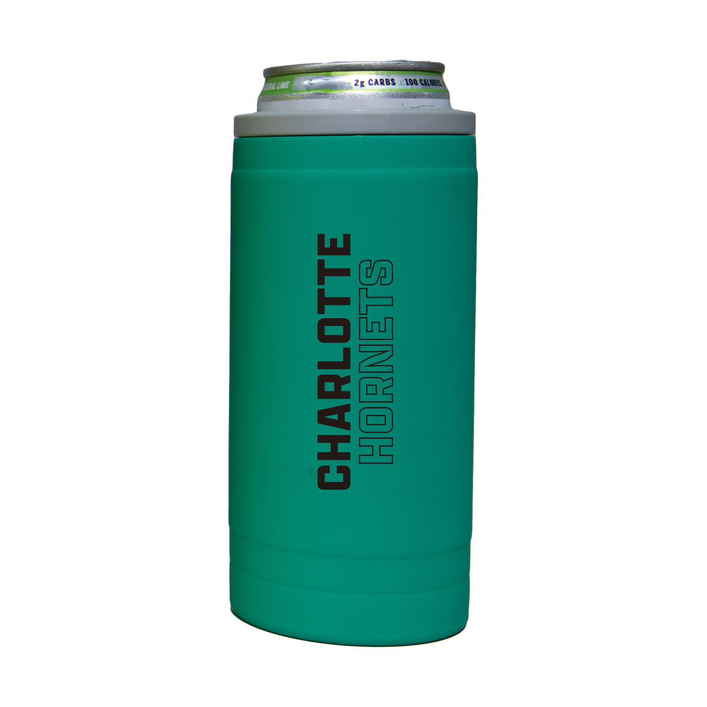 Charlotte Hornets 12oz Optic Stacked Soft Touch Slim Coolie