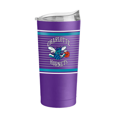 Charlotte Hornets 20oz Retro Stripe Powder Coat Tumbler