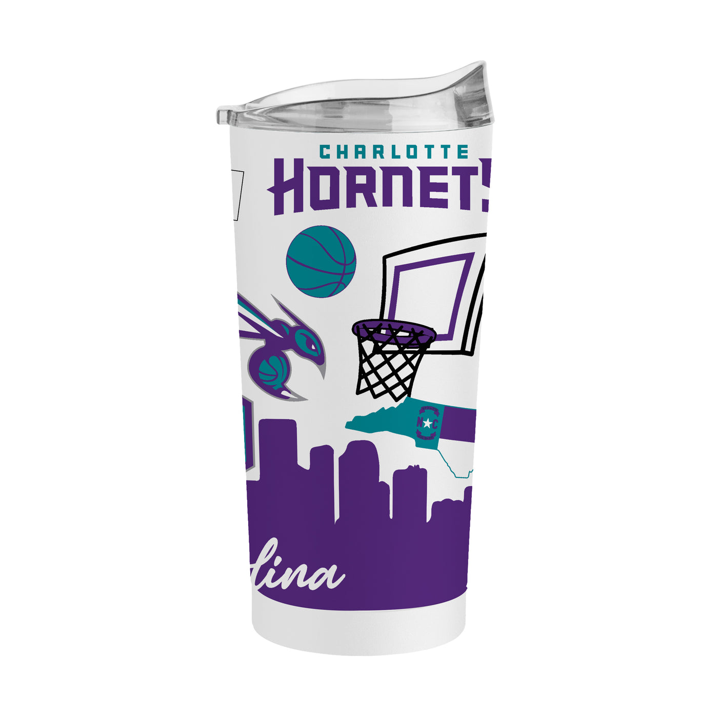 Charlotte Hornets 20oz Native Powder Coat Tumbler