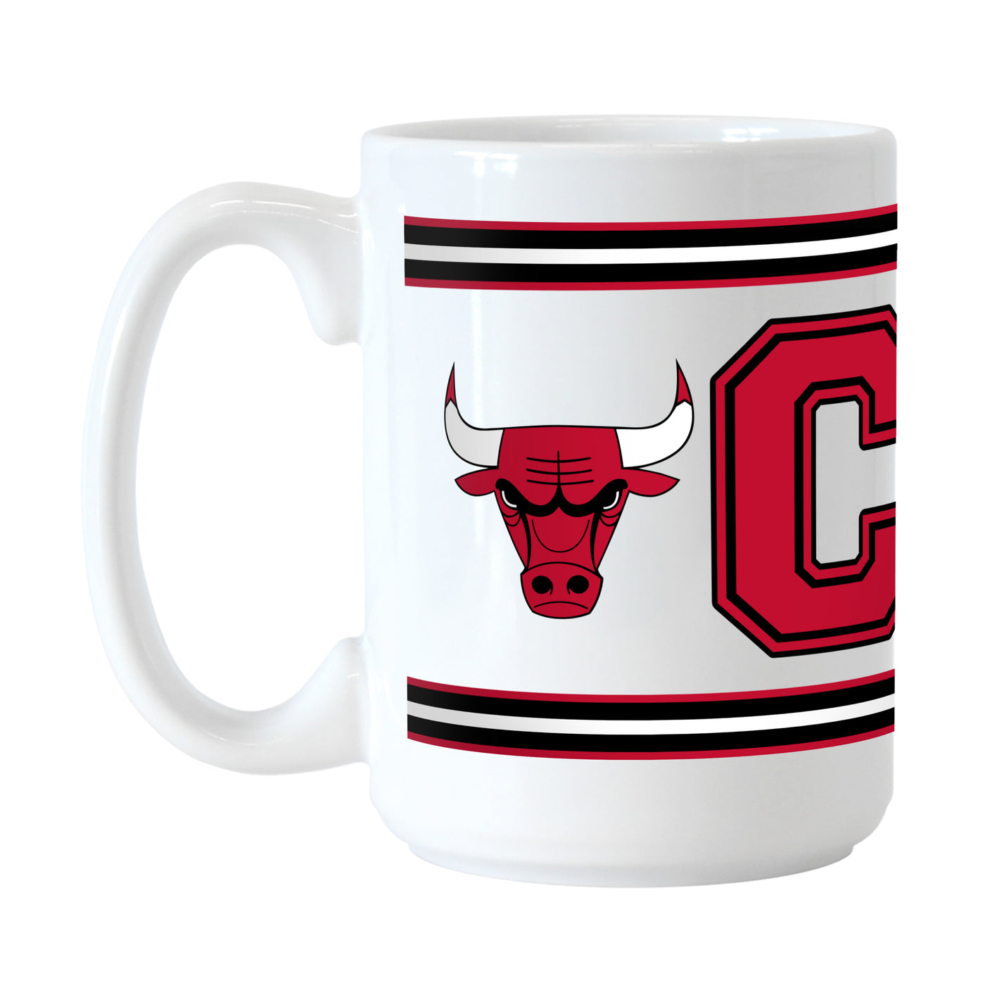 Chicago Bulls 15oz Overtime Stripe Sublimated Mug