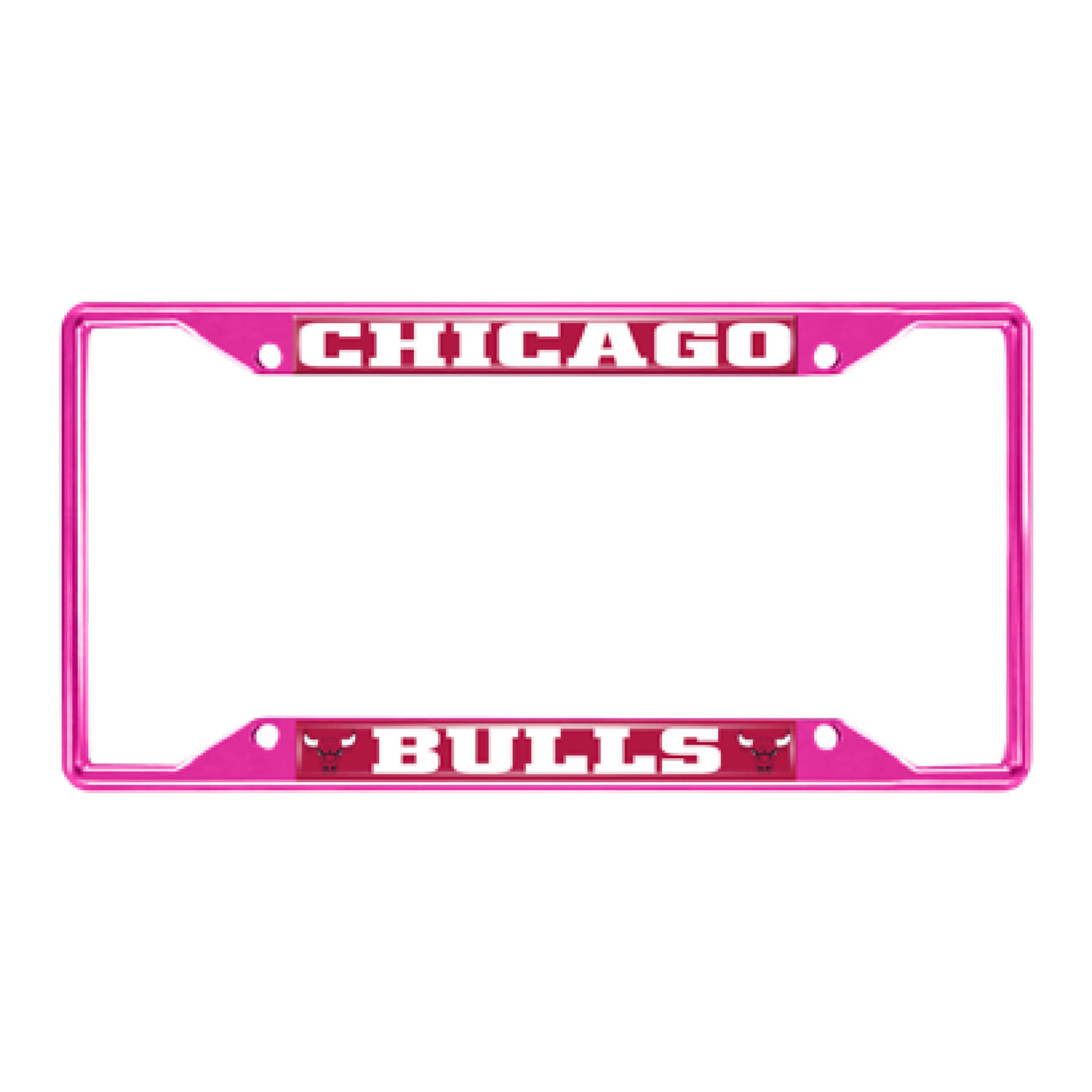 NBA - Chicago Bulls Pink License Plate Frame