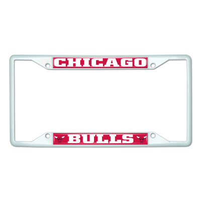 NBA - Chicago Bulls White License Plate Frame