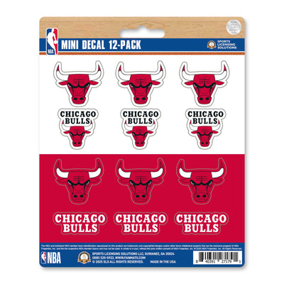 NBA - Chicago Bulls Mini Decal 12-pk