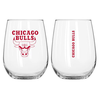 Chicago Bulls 16oz Gameday Curved Beverage Glass - Logo Brands