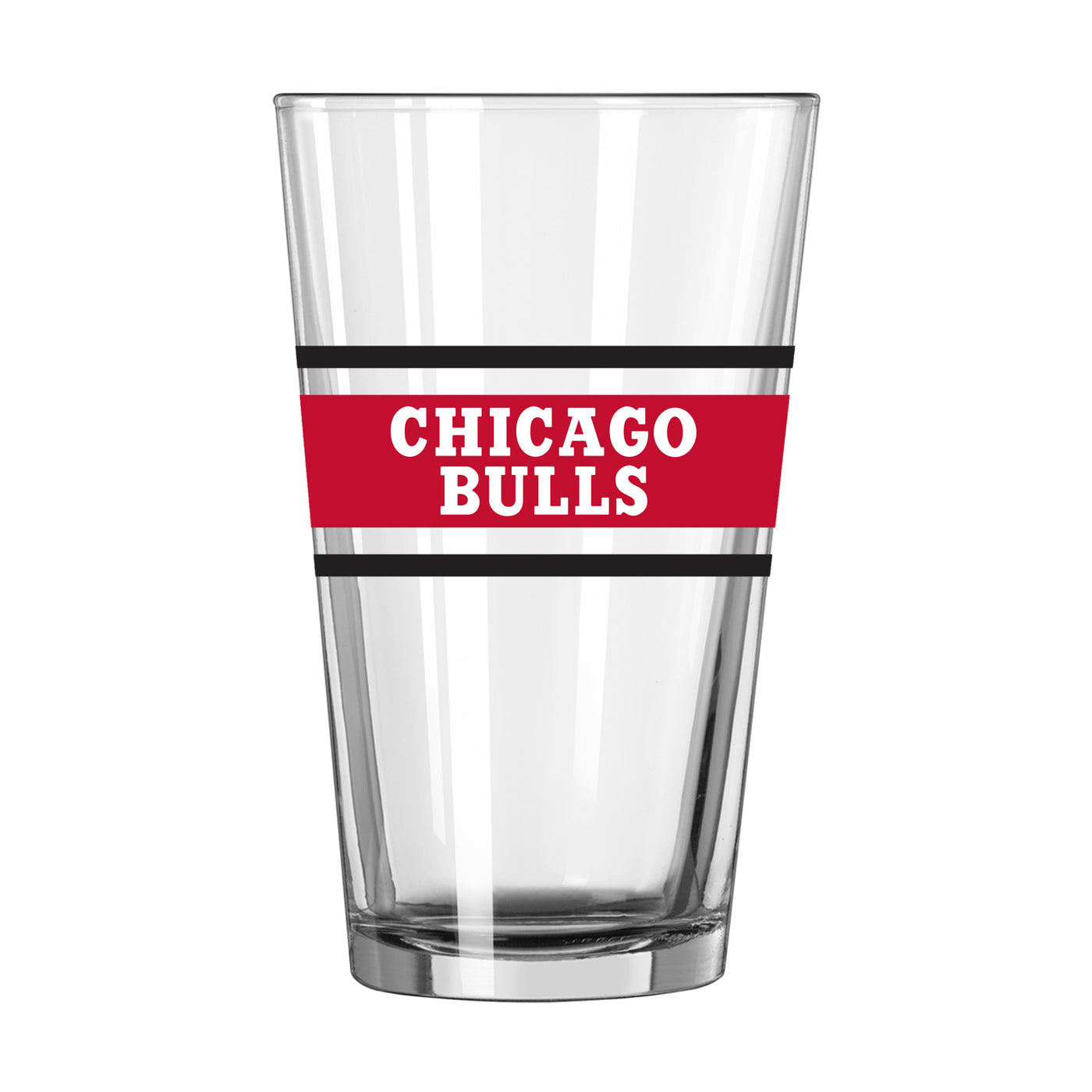 Chicago Bulls 16oz Stripe Pint Glass
