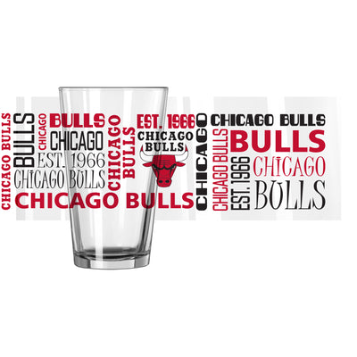 Chicago Bulls 16oz Spirit Pint Glass