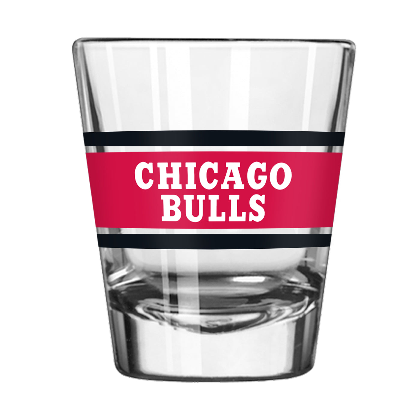 Chicago Bulls 2oz Stripe Shot Glass