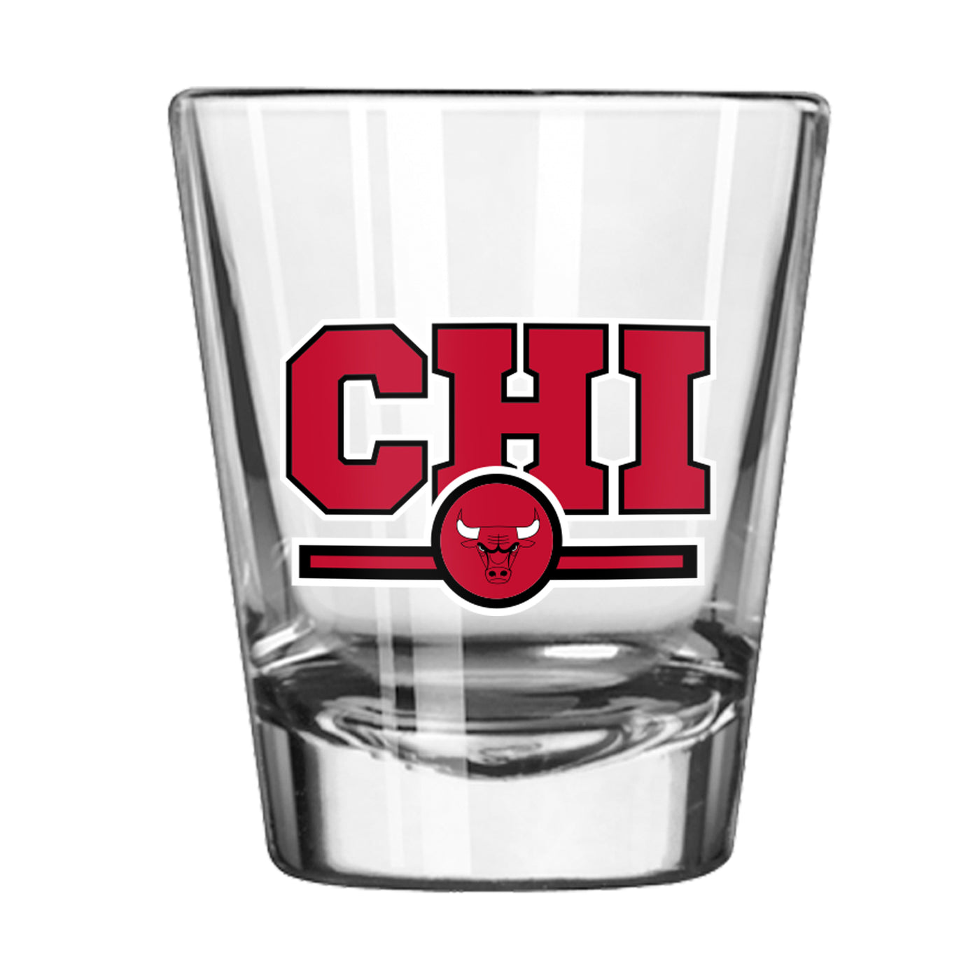 Chicago Bulls 2oz Letterman Shot Glass