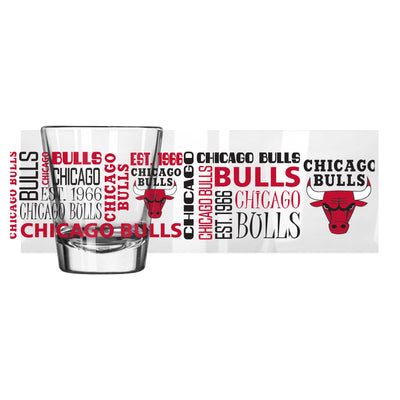 Chicago Bulls 2oz Spirit Shot Glass