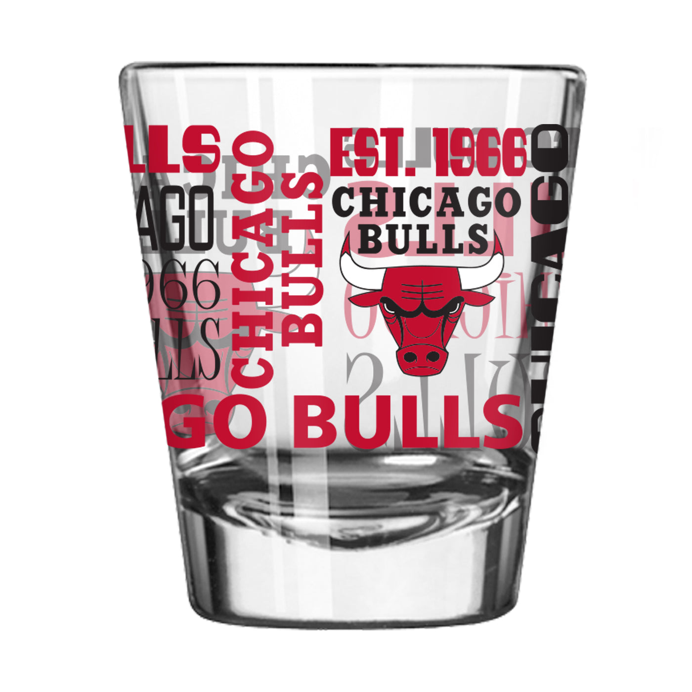Chicago Bulls 2oz Spirit Shot Glass