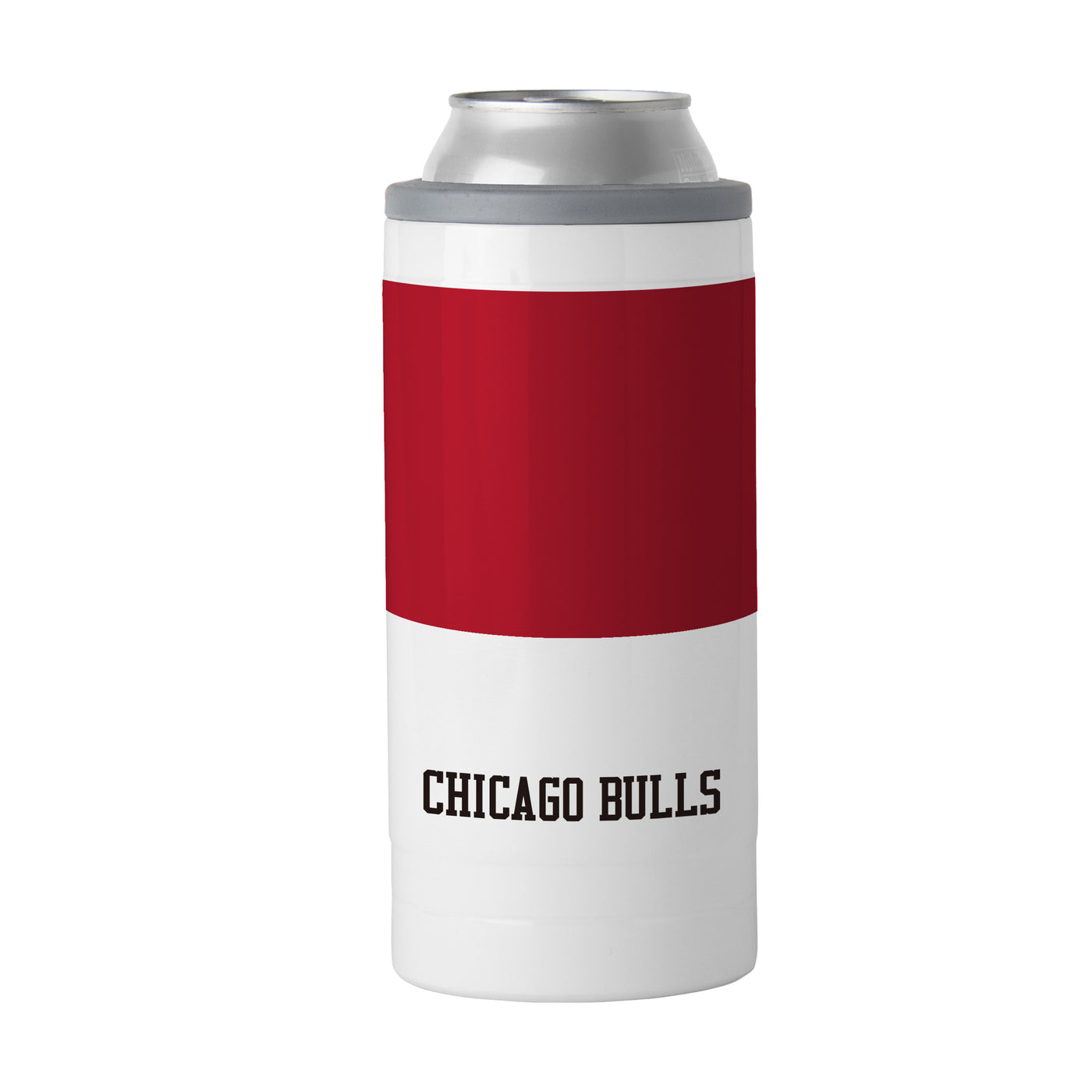 Chicago Bulls 12oz Colorblock Slim Can Coolie - Logo Brands