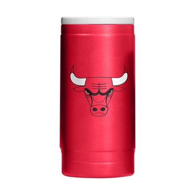 Chicago Bulls 12oz Flipside Powdercoat SlimCan Coolie