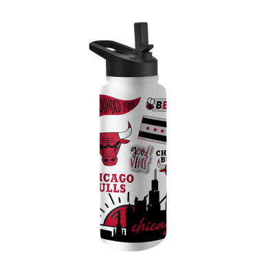 Chicago Bulls 34oz Native Quencher Bottle