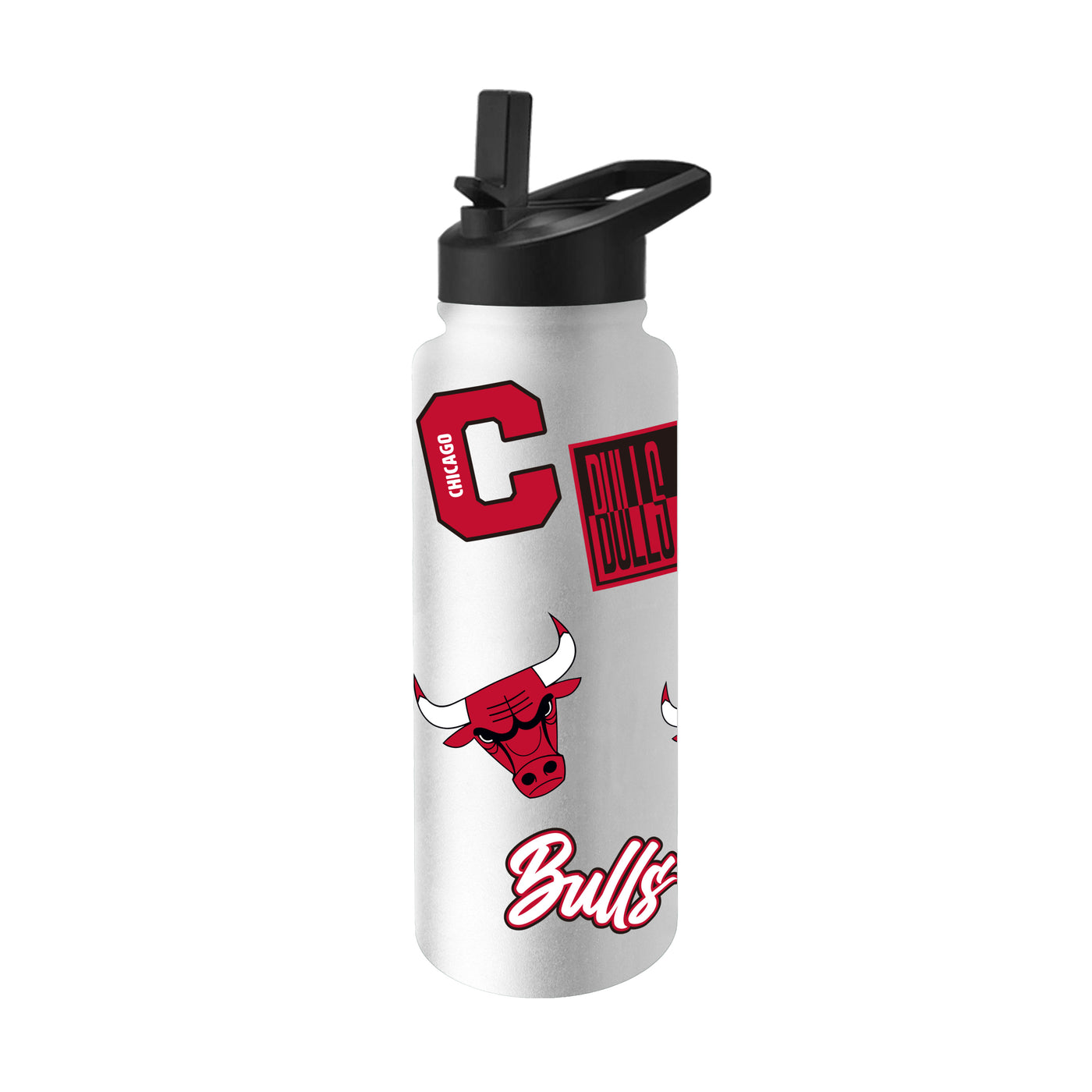 Chicago Bulls 34oz White Dreamweave Quencher Bottle