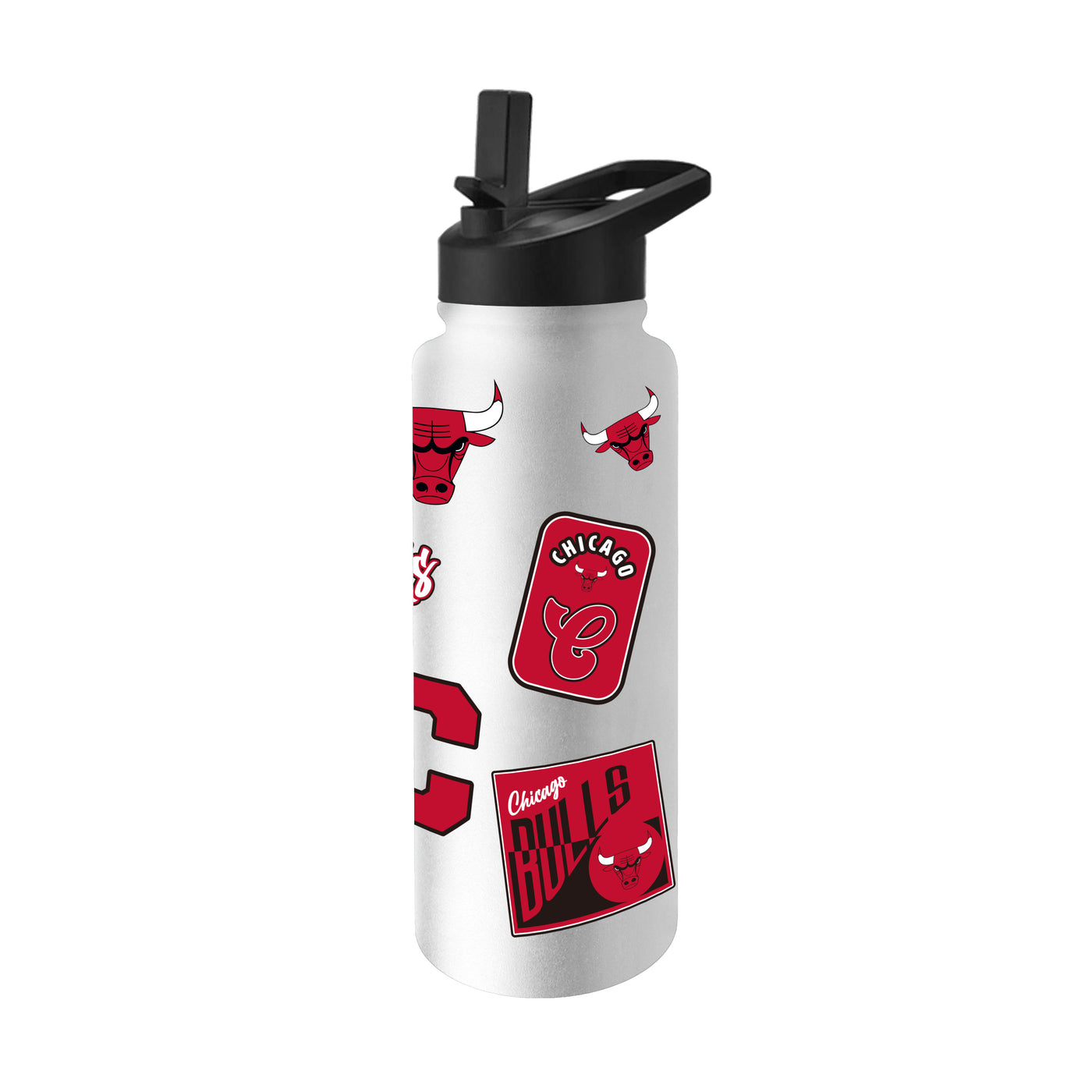 Chicago Bulls 34oz White Dreamweave Quencher Bottle