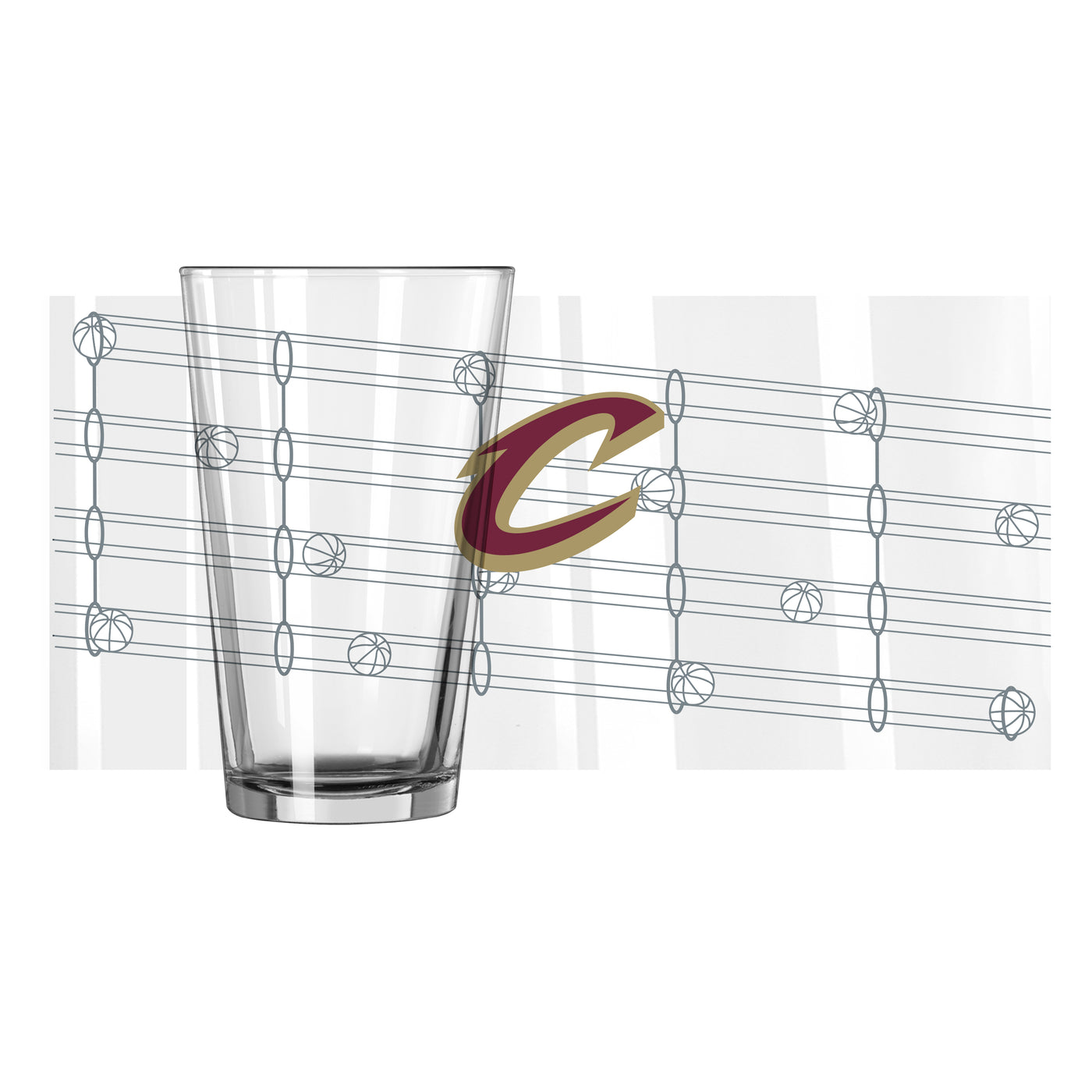 Cleveland Cavaliers Ball Run 16oz Pint Glass