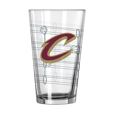 Cleveland Cavaliers Ball Run 16oz Pint Glass - Logo Brands