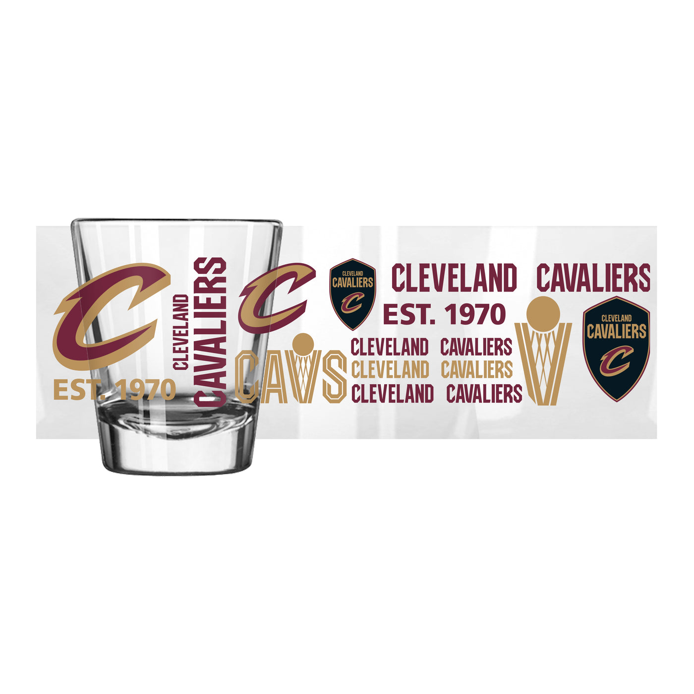 Cleveland Cavaliers 2oz Spirit Shot Glass