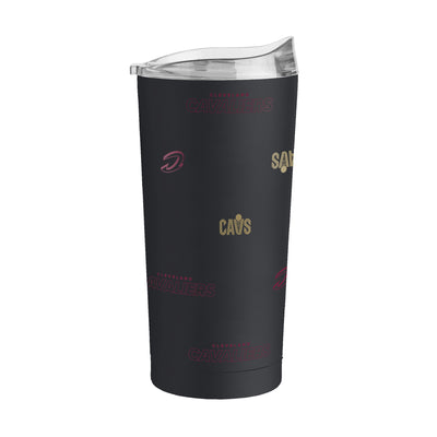 Cleveland Cavaliers Black 20oz Step And Repeat Powder Coat Tumbler